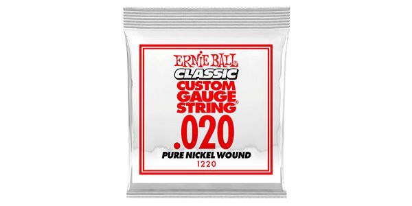 ERNIEBALL/.020 PURE NICKEL WOUND ELECTRIC #1220