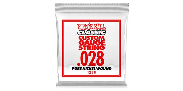 ERNIEBALL/.028 PURE NICKEL WOUND ELECTRIC