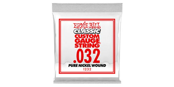 ERNIEBALL/.032 PURE NICKEL WOUND ELECTRIC