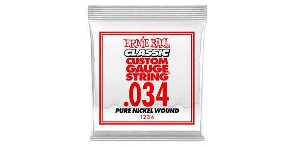 ERNIEBALL/.034 PURE NICKEL WOUND ELECTRIC