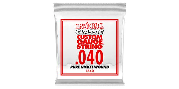 ERNIEBALL/.040 PURE NICKEL WOUND ELECTRIC