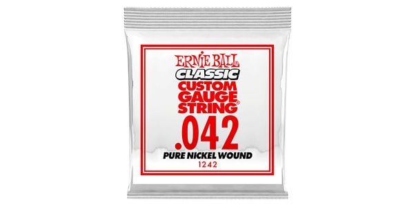 ERNIEBALL/.042 PURE NICKEL WOUND ELECTRIC #1242