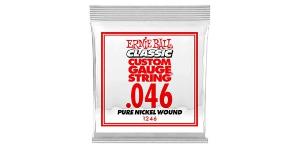 ERNIEBALL/.046 PURE NICKEL WOUND ELECTRIC