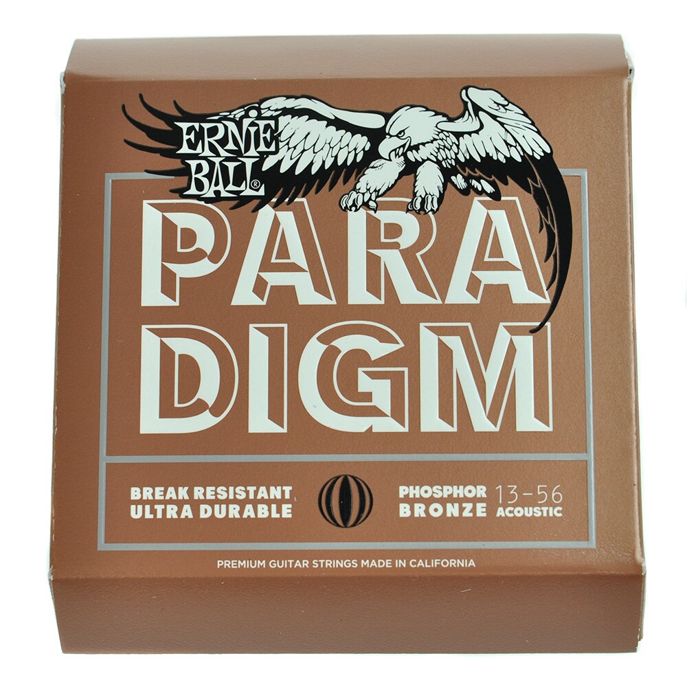 ERNIEBALL/Paradigm Phosphor Bronze AcousticGuitar Strings 13-56