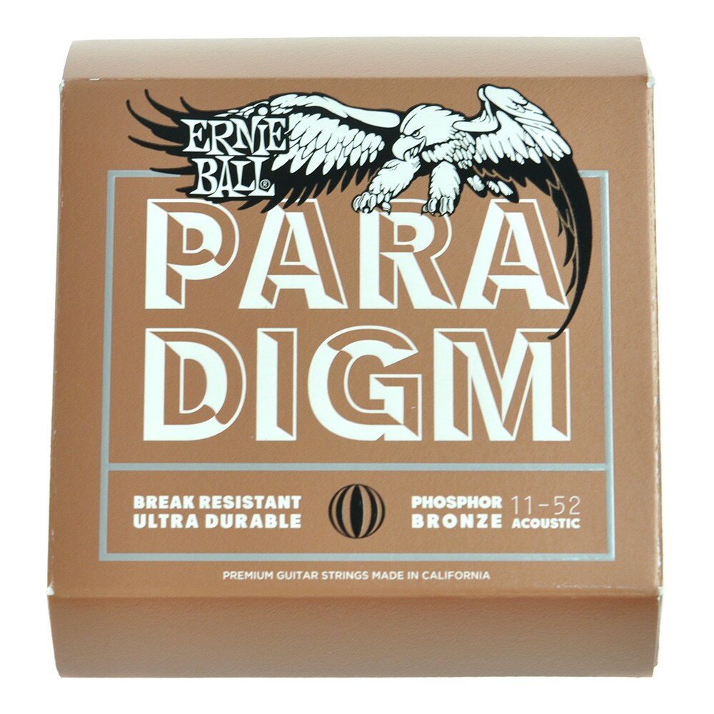 ERNIEBALL/Paradigm Phosphor Bronze AcousticGuitar Strings 11-52