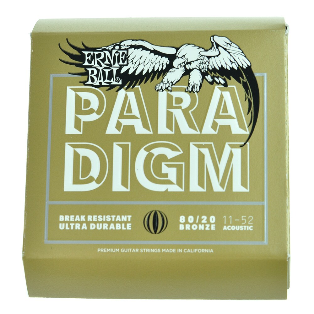 ERNIEBALL/Paradigm 80/20 Bronze AcousticGuitar Strings 11-52