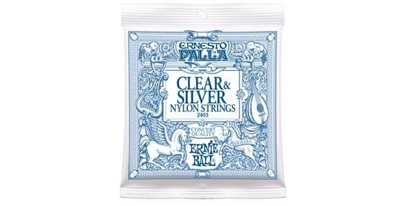 ERNIEBALL/ERNESTO PALLA NYLON CLASSICAL CLEAR & SILVER #2403