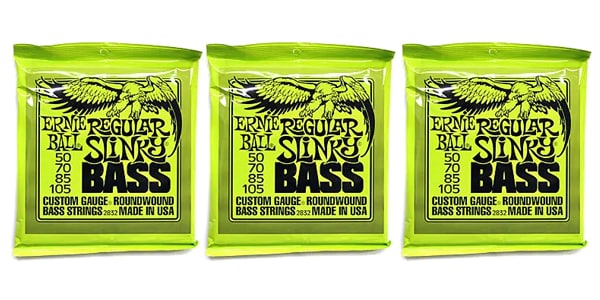 ERNIEBALL/Regular Slinky Bass 3パックセット