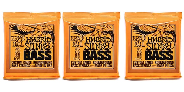 ERNIE BALL ( アーニー・ボール ) / Hybrid Slinky Bass 3パックセット