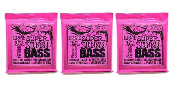 ERNIE BALL ( アーニー・ボール ) / Super Slinky Bass 3パックセット