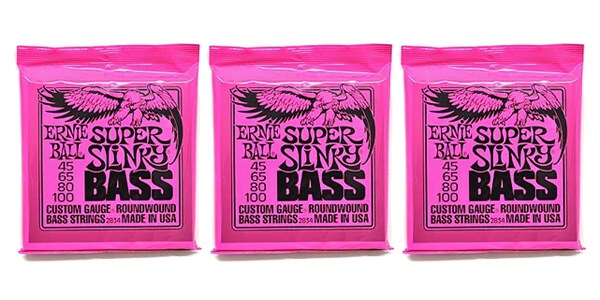 ERNIE BALL ( アーニー・ボール ) / Super Slinky Bass 3パックセット