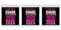 ERNIE BALL / STAINLESS SUPER SLINKY BASS 3パックセット