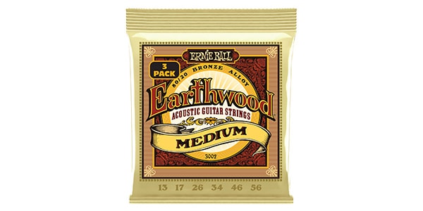 ERNIE BALL ( アーニー・ボール )  / MEDIUM EARTHWOOD 80/20 BRONZE ACOUSTIC GUITAR STRINGS 13-56