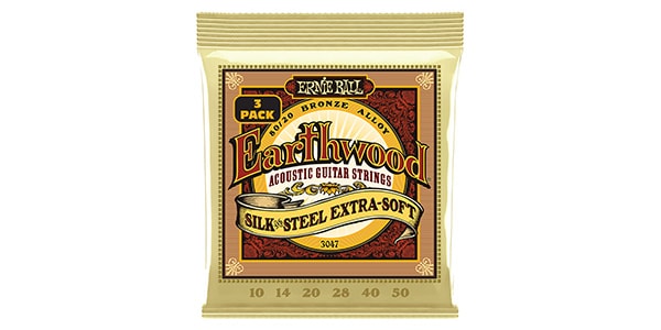 ERNIE BALL / EXTRA SOFT EARTHWOOD 80/20 BRONZE SILK & STEEL ACOUSTIC GUIT