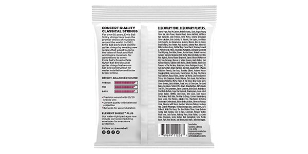 ERNIE BALL / Ernesto Palla Nylon Ball End Classical Guitar Strings - Blac画像2