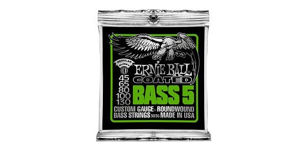 ERNIEBALL/Bass 5 Slinky Coated Electric Bass 45-130