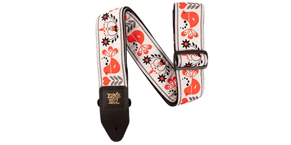 ERNIEBALL/4689 Red Bird Winter Jacqurd Strap