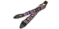 ERNIEBALL 4699 Navy Blue And Beige peace Love Dove Jacquard Strap