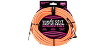 ERNIE BALL / Braided Instrument Cable Straight/Angle 18ft Neon Orange