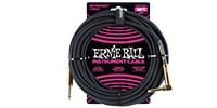 ERNIE BALL / Braided Instrument Cable Straight/Angle 18ft Black w/Gold C