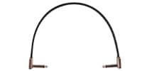 ERNIE BALL / Flat Ribbon Patch Cable 12in Black Single