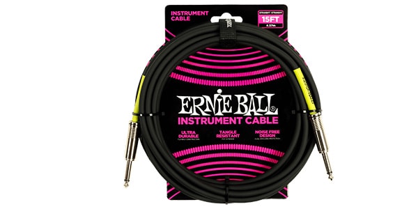 ERNIE BALL / Classic Instrument Cable Straight/Straight 15ft Black