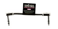 ERNIE BALL / Flat Ribbon Stereo Patch Cable 3in Black