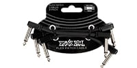 ERNIE BALL / Flex Patch Cable 3in Black 3Pack