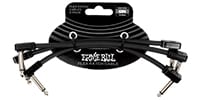 ERNIE BALL / Flex Patch Cable 6in Black 3Pack