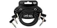 ERNIE BALL / Flex Patch Cable 12in Black 3Pack