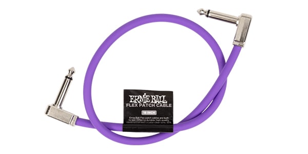 ERNIE BALL ( アーニー・ボール )  / Flex Patch Cable 18in Purple
