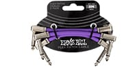 ERNIE BALL / Flex Patch Cable 3in Purple 3Pack