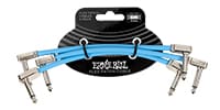 ERNIE BALL / Flex Patch Cable 6in Blue 3Pack