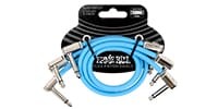 ERNIE BALL / Flex Patch Cable 12in Blue 3Pack