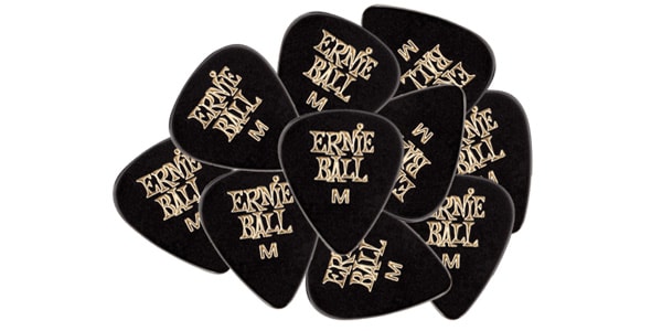 ERNIEBALL/MEDIUM BLACK PICK 10枚セット