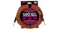 ERNIE BALL / Braided Instrument Cable S/S 18ft Pumpkin Pie	