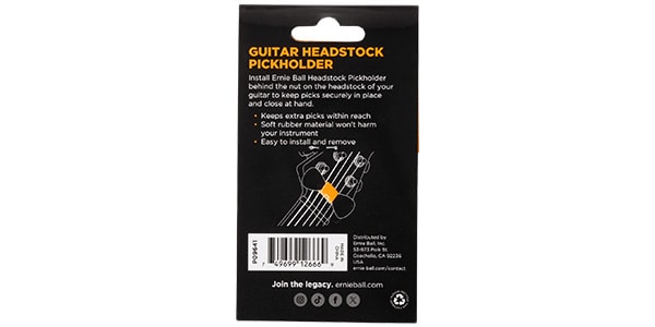 ERNIE BALL ( アーニー・ボール )  / Pickholder - Guitar Headstock画像2
