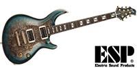 ESP AMOROUS-CTM NT Burled MapleReptile Blue Burst