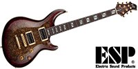 ESP AMOROUS-CTM NT Burled MapleReptile Red Burst