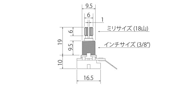 ESP ( イーエスピー )  / BOURNS Pot by ESP 50kB センタークリック付画像2
