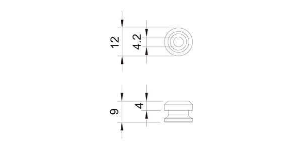 ESP ( イーエスピー )  / ESP STRAP LOCK END PIN ESL-EP Black画像2