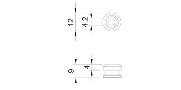 ESP ( イーエスピー )  / ESP STRAP LOCK END PIN ESL-EP Chrome画像2