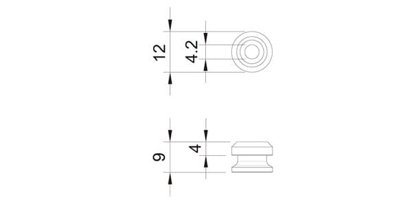 ESP ( イーエスピー )  / ESP STRAP LOCK END PIN ESL-EP Gold画像2