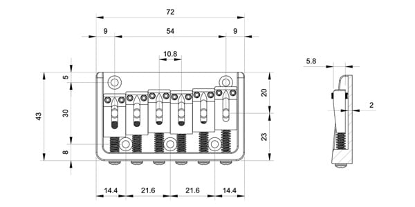 ESP ( イーエスピー )  / Fixed Bridge Chrome画像2