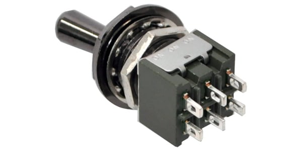 ESP ( イーエスピー )  / MINI TOGGLE SW 3-ON 6PIN Black Nickel画像4