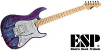 ESP SNAPPER-AS/M Indigo Purple w/Blue Filler