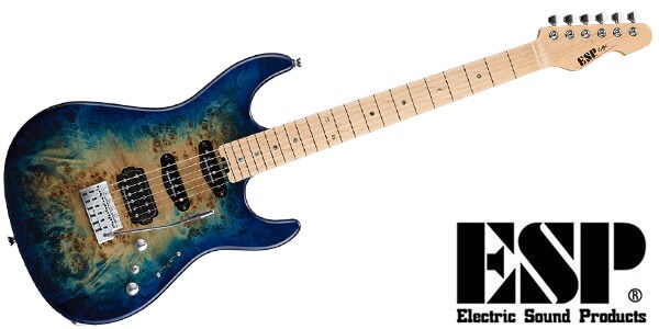 ESP ( イーエスピー )  / SNAPPER-CTM/M Poplar Burl Nebula Blue Burst
