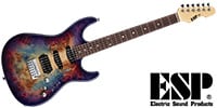 ESP SNAPPER-CTM/R Poplar Burl Nebula Pink Burst