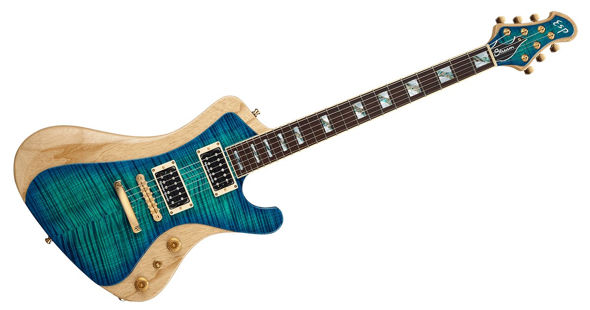 ESP/STREAM-GT Custom FM Turquoise Blue Burst