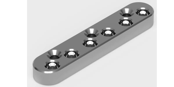 ESP / String Back Plate 6 Chrome